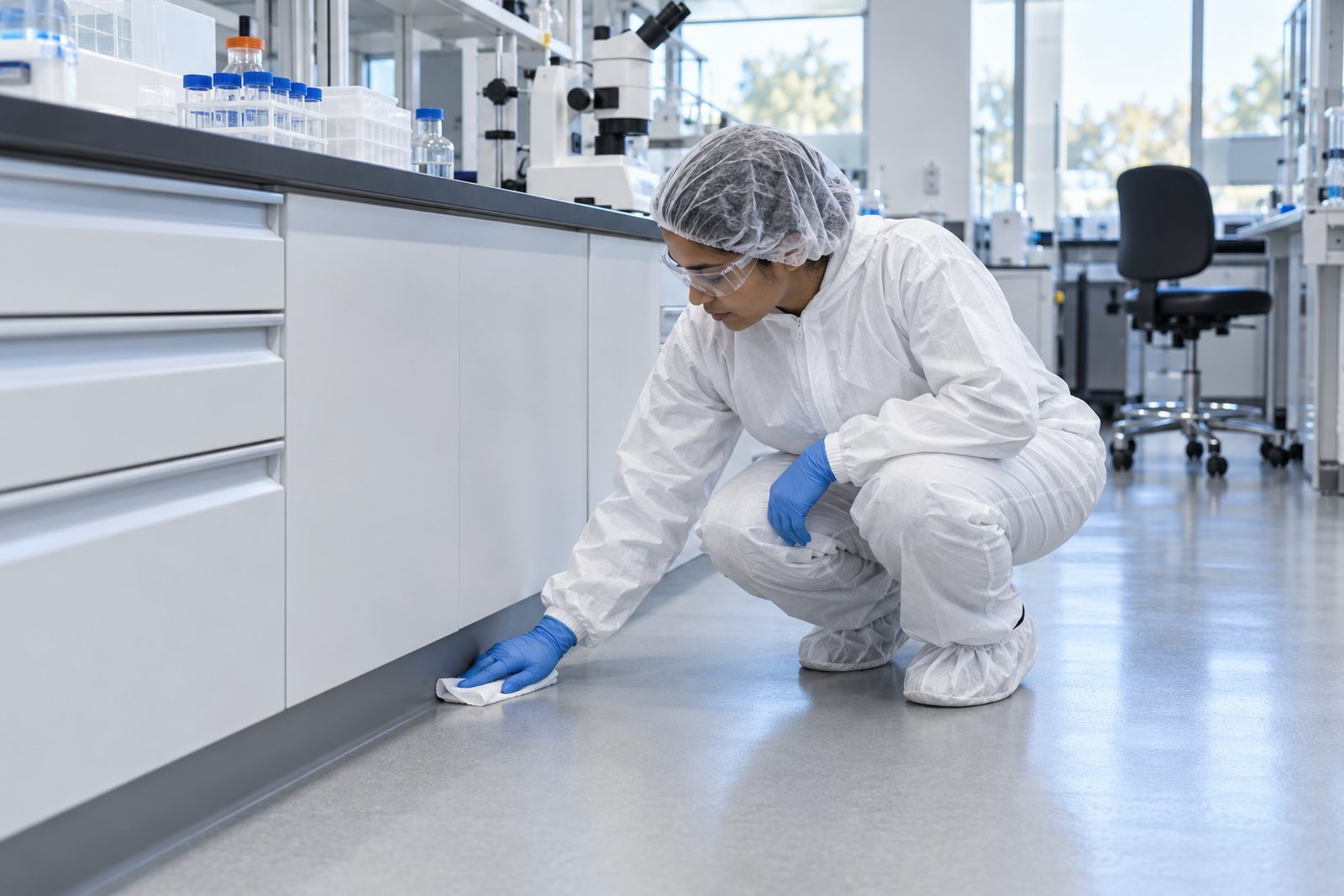 Cleaning boundaries around active research