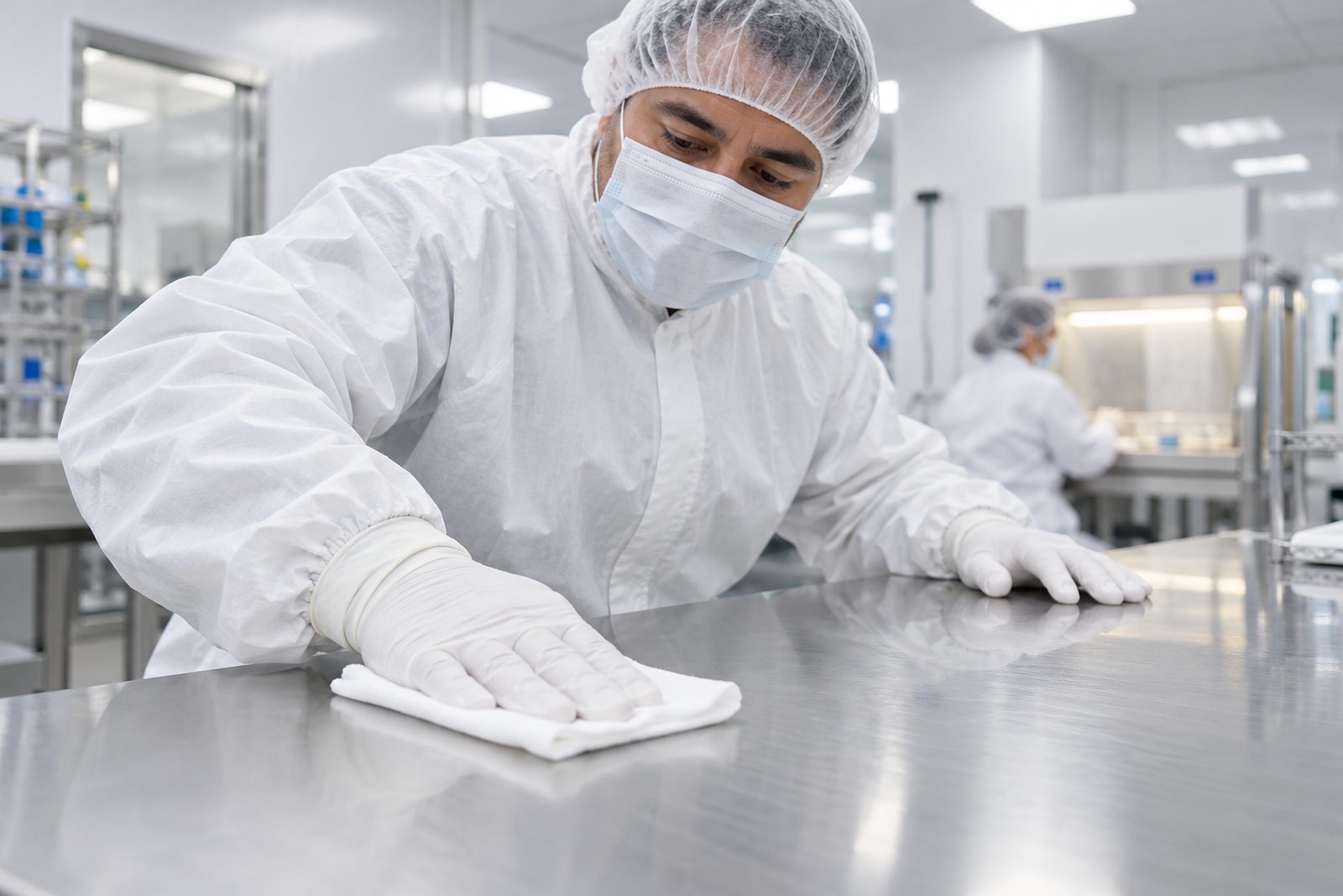 Cleanroom wiping methods and controls