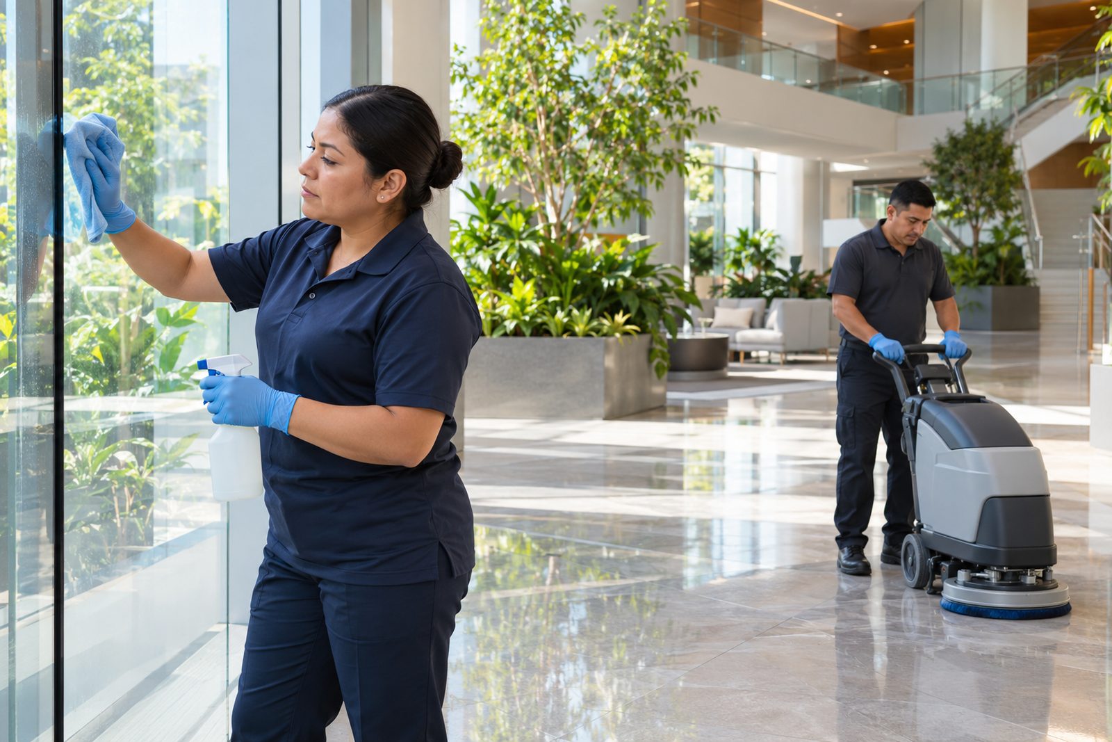 Facility service records for ESG reporting