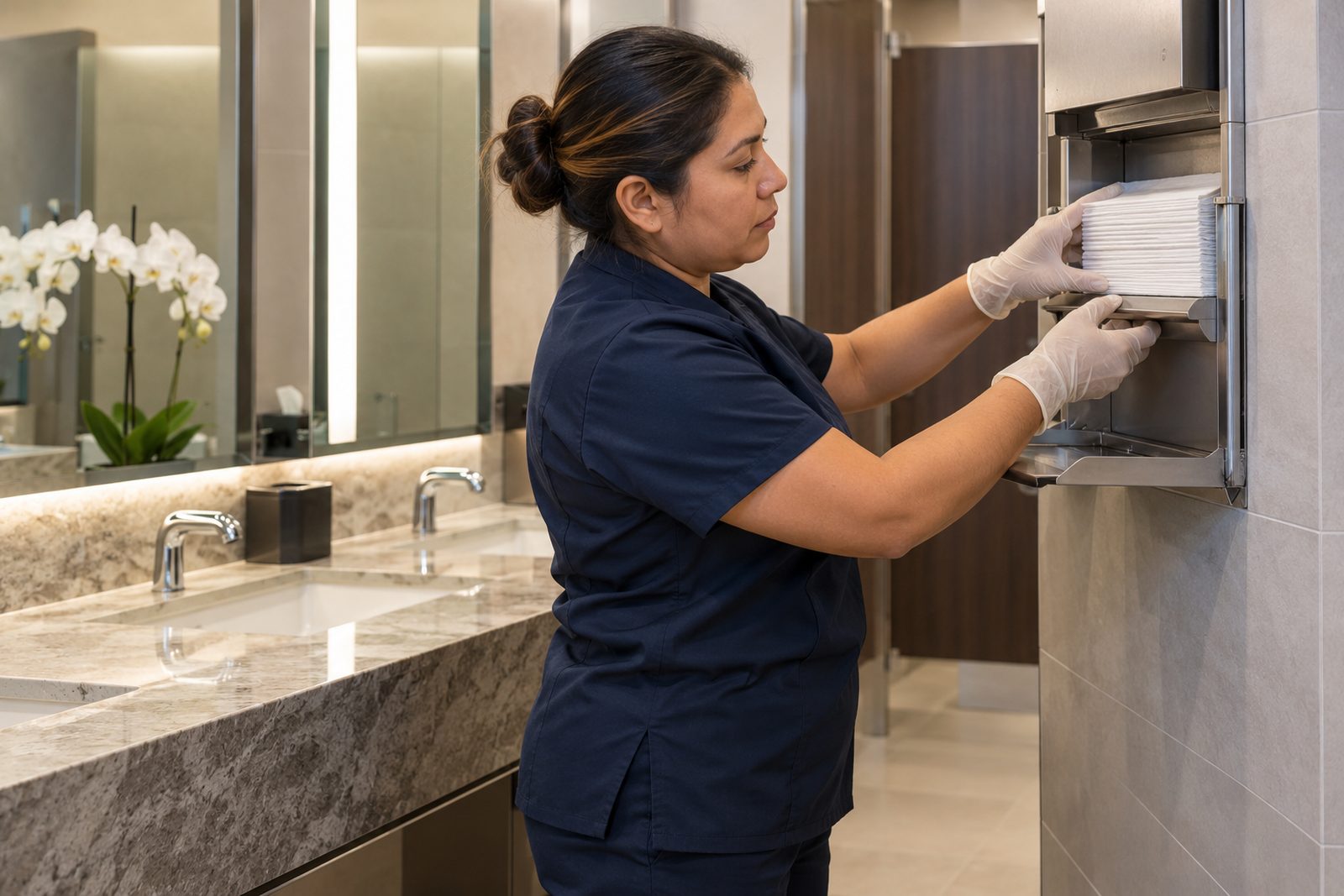 Planning consistent restroom service