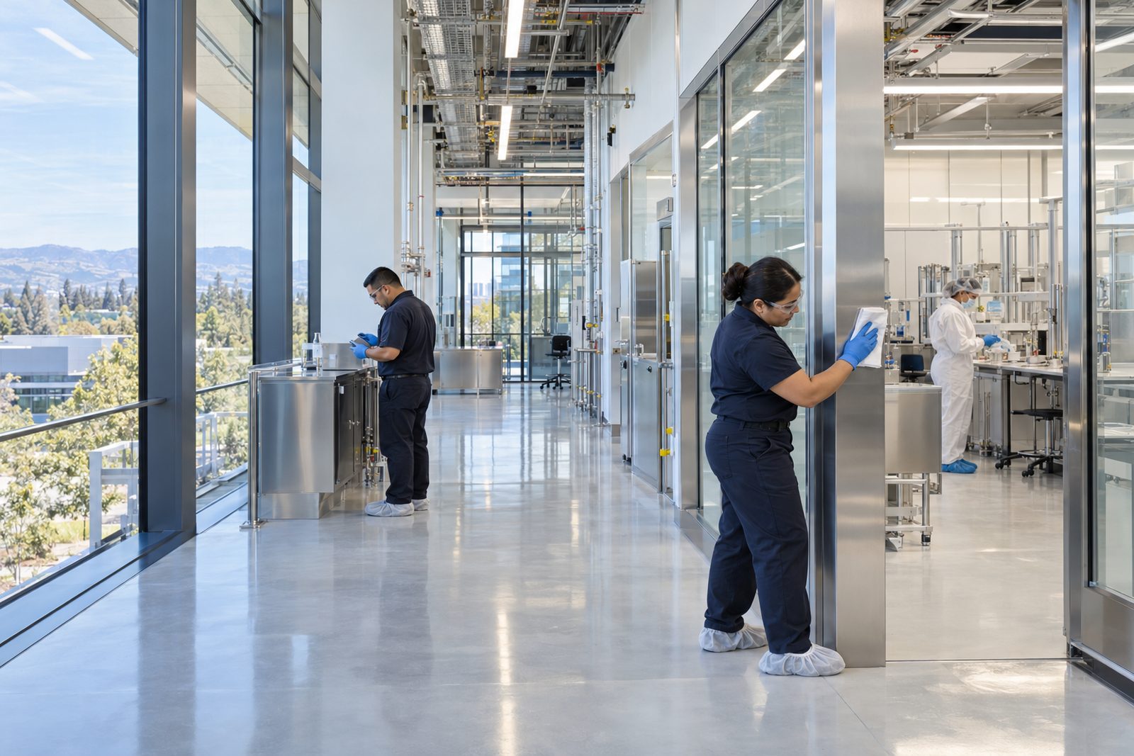 Controlled-environment cleaning in Silicon Valley